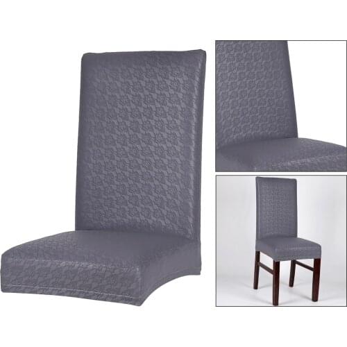 1pc Stretch PU Leather Chair Cover Hotel Wedding Decorations Chair Protector