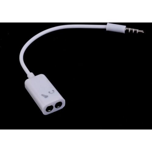 3.5mm Stereo Audio Splitter Universal 3.5mm Stereo Splitter Audio Male To Earphone Headset+Microphone Adapter For Phones