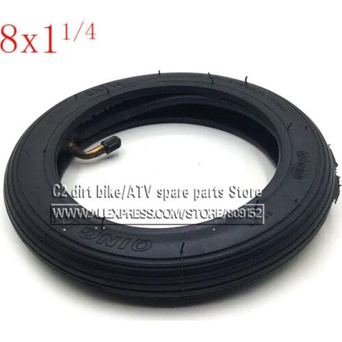 8X1 1/4 8inch Tire for electric Gas Scooter & Electric Scooter Outer tyre wheelchair front wheel inner tube