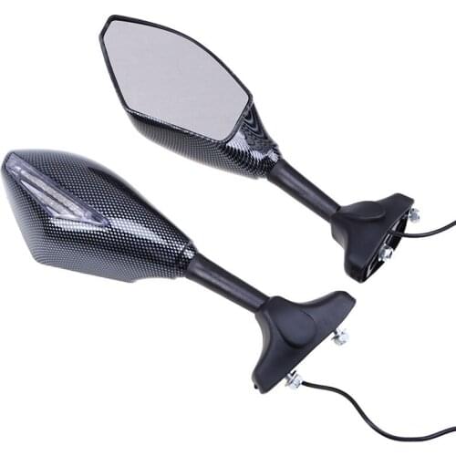 Brand new 100% motorcycle parts Motorcycle Integrated LED Turn Signals Side Mirrors for Cruiser Chopper CN+CL