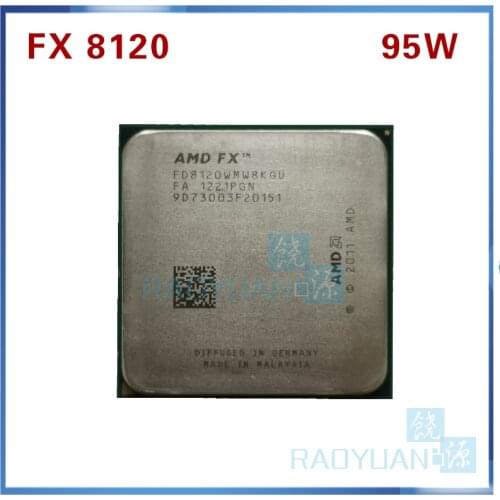 AMD FX-Series FX-8120 FX 8120 3.1 GHz Eight-Core CPU Processor 95W FX8120 FD8120WMW8KGU Socket AM3