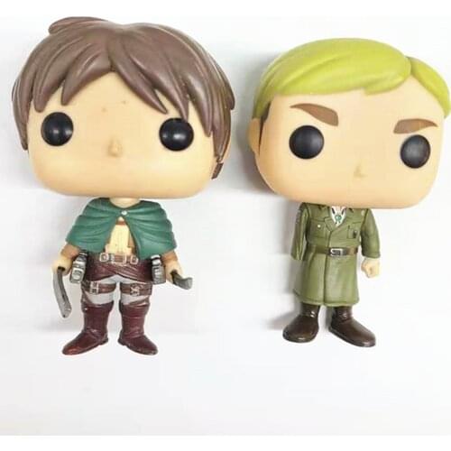 ATTACK ON TITANS Erwin EREN JAEGER RARE Model Vinyl Model Series Figures Collection Toys for Children Christmas Gifts