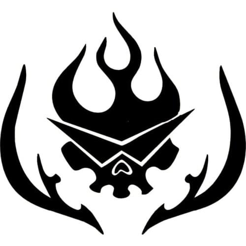 Car Sticker Jdm Styling Gurren Lagann Rear Windshield Bumper KK High Quality Vinyl Body Decal Waterproof Hot Sale Cartoon Skull