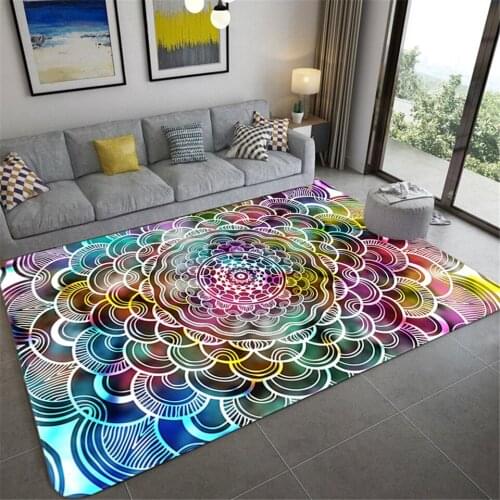 Mandala Nordic Colorful Star Sky Big Carpet Living Room Gorgeous Floor Mat Girl Rug Floral Bathroom Area Hallway Bedroom Decor