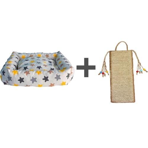 Cheap Pet Cat Bed + 2 Multifunctional Small Cat Be scratched-super 2'li Set