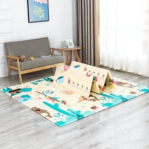 Childrens Mat Foldable Baby Play Mat XPE Foam Toddler Soft Crawling Pad Waterproof Double-side Developing Mats Kids Rug