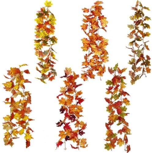 Artificial Maple Leaves Simulation Fake Fall Leaves Autumn Leaves For Home Wedding Party Decoration
