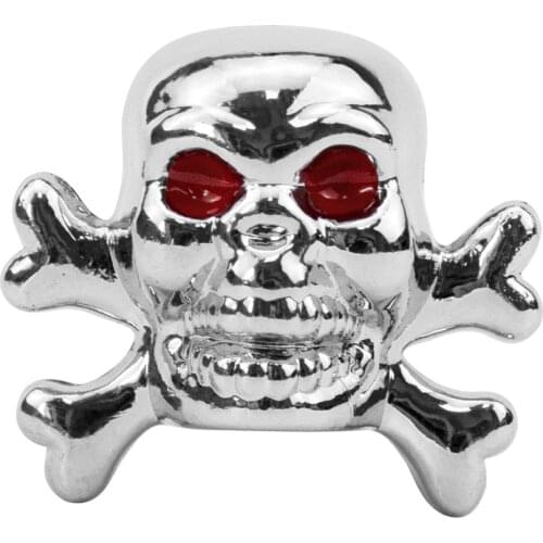 Universal 4Pcs/set Skull Wheel Tire Rim Valve Caps Dust Cover Wheel Tyre Stem Dust Air Valve Caps Car-styling Accessories