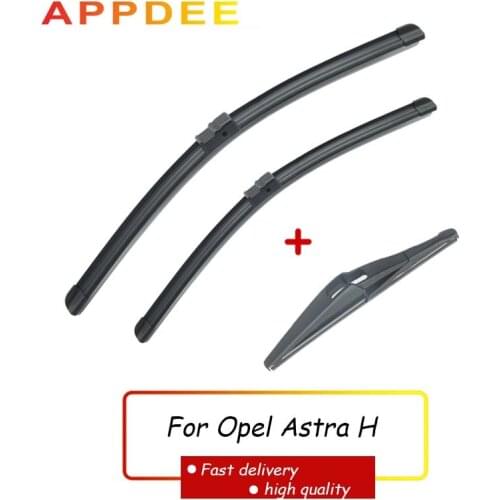 APPDEE LHD Wiper Front Rear Wiper Blades Set For Opel Astra H 5 door Hatchback 2004-2009 Windshield Windscreen Window 22"18"12"