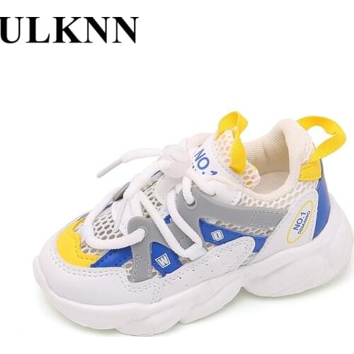 ULKNN Girls Solid Casual Shoes 2021 New Fashion Sneakers For Boys Non-slip Footwears Kids Soft Flats Childrens Sports Sneakers