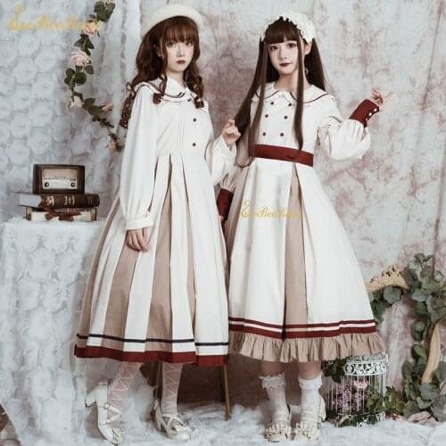 Cute Doll collar European Lolita Dress Anime Sweet Lolita Dress For Women kawaii dress Victorian Dress Cosplay Costume For Adult