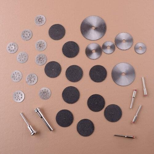 NEW 32Pcs Diamond Cutting Cut Off Wheel Blade Disc Set Fit For Rotary Tool Marble Concrete Brick Porcelain Ceramics Epoxy Woods