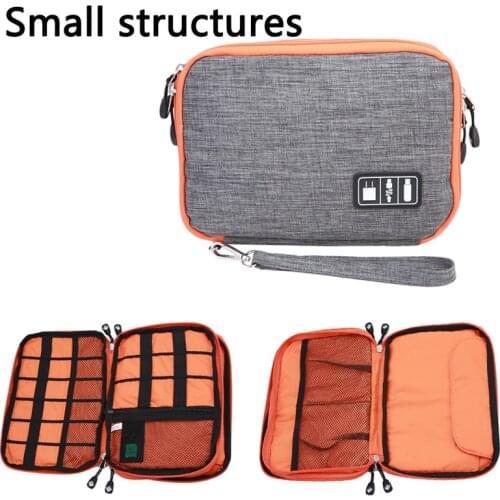 New Waterproof Double Layer Cable Storage Bag USB Earphone Case Gigital Organizador Electronic Organizer Gadget Travel Bag