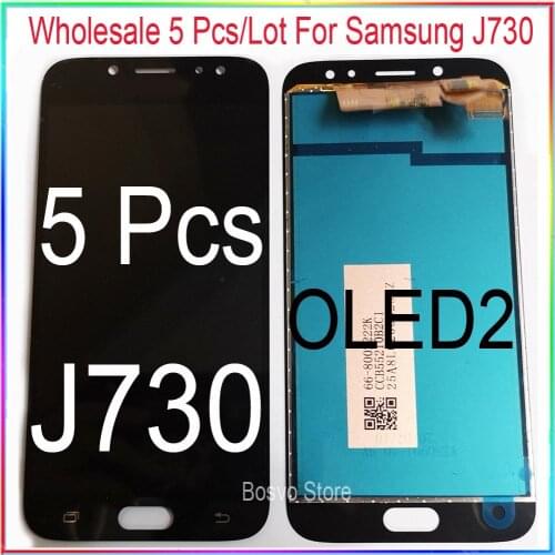Wholesale 5 Pcs/Lot for Samsung J7 2017 J730 LCD Screen display with touch Digitizer assembly J7 Pro