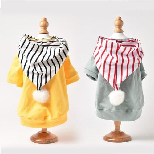 Autumn Spring Plus Soft Pet Dog Hoodie Fashion and Delicate Puppy Dog Clothes Thick Warm Pet Sweater 2 Colors 5 Size