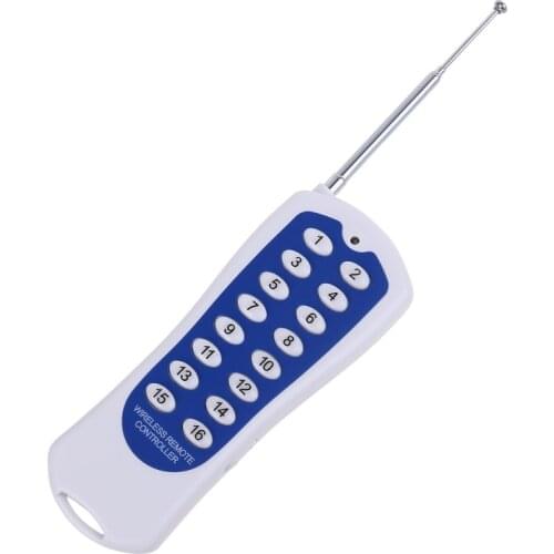 DC12V 24V 16CH RF Wireless Remote Control 16 Keys Wireless Transmitter for Alarm