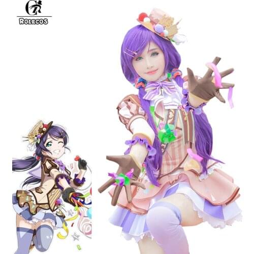 ROLECOS Anime Love Live Cosplay Costume Ice Cream Arousa Kousaka Honoka Minami Kotori Ayase Eli Cosplay Costume Women Sexy Dress