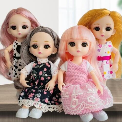 BJD Doll Customized Joint Doll 16cm Suitable For Dress Up By Yourself DIY Change 1/12 BJD Toy Special Price For New User
