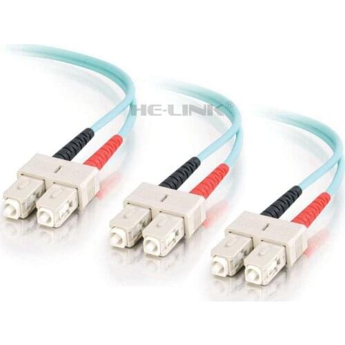 LODFIBER 150M SC-SC Outdoor Armored 10G OM3 MM 6 Strands Fiber Optic Cable Patch Cord