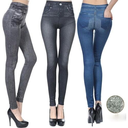 High Quanlity Blue Women Jeans Fashion Sexy Seamless Fashion Hot Sale All-matched Jeggings Women Pencil Pants