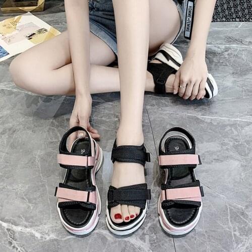2021 New Summer Vacation Beach Sandales Women Sandals Rome Shoes Woman Sport Sandals Platform Sandal Open Toe Sandalias