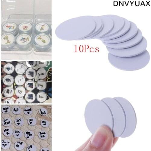 10PCS 25mm Ntag215 NFC Tags Phone Available Adhesive Labels RFID Tag