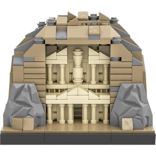 248 PCS MOC Street Scene Cultural Sites Historical City in Jordan Building Blocks Modular Architecture Block Model