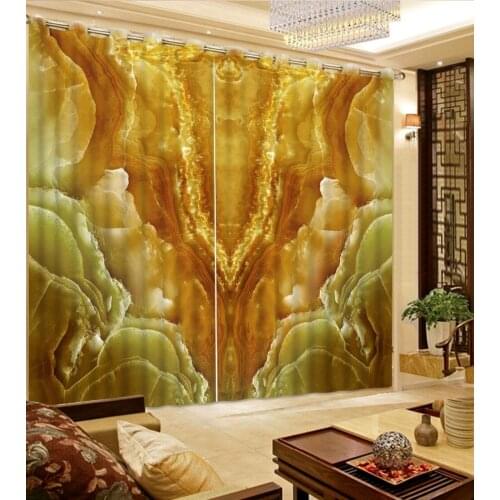 3d curtains Beautiful Photo marble home bedroom decoration photo print curtains modern window curtains