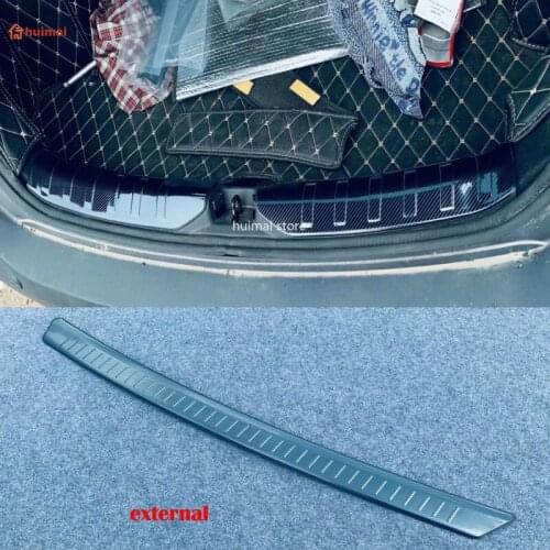 For Nissan Kicks 2021 2022 Stainless Steel Accessories Rear Guard Bumper Protector Door Sill Trunk Guard Cover Trim