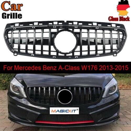 MagicKit Big Promotion Front GTR Grille for Mercedes Benz A Class W176 A200 A250 A45 AMG 2013 2014 2015