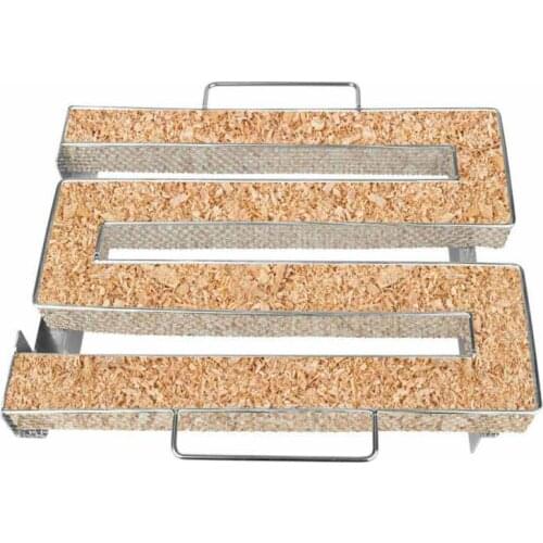 Cold Smoke Generator Grilling Fish Wood Chip Smoker Box Smoker Tray Tool Bbq Accessories Burn Box Smokers Maze Wood Dust Smoking