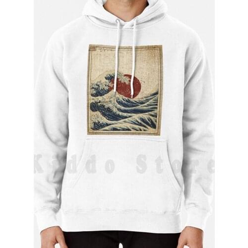 Kanagawa Wave hoodies long sleeve Kanagawa Wave Japanese Wave Lapps Anime Kanagawa Wave