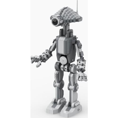 Star series Wars Toy Space Building Empire Probe Robot DIY Building Block Creative MOC Model UCS Pit Droid（gray
