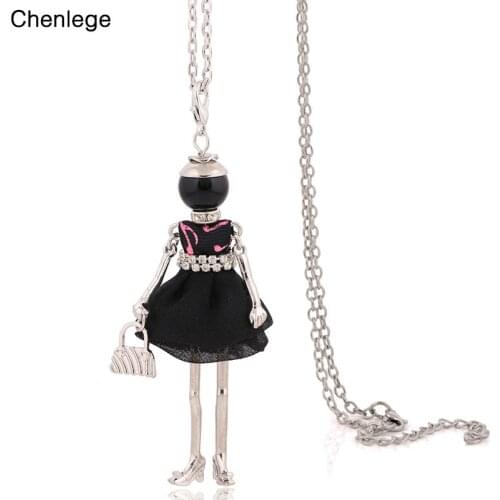 Chenlege fashion women necklace statement necklace long chain pendant charm female new cute big necklace choker girl accessories