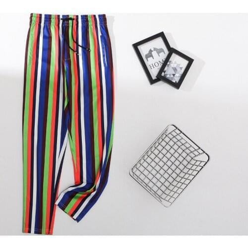 Men Pants Streetwear Fashion Party Trousers Casual Loose Pant pantalon England Style Joggers Vintage laceup Loose Trousers