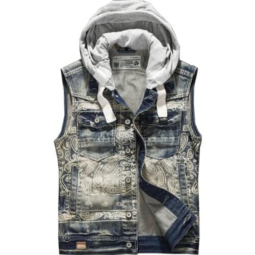 2018 Mens spring and autumn small slim denim vest summer denim vests sleeveless denim jacket men vintage waistcoat Jeans Vest
