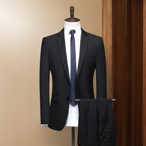 Men Suit Slim Fit Blazer Suit 2pc set Male Wedding Party Formal Business Work Suits Men Costume Homme Terno Masculino FS-183