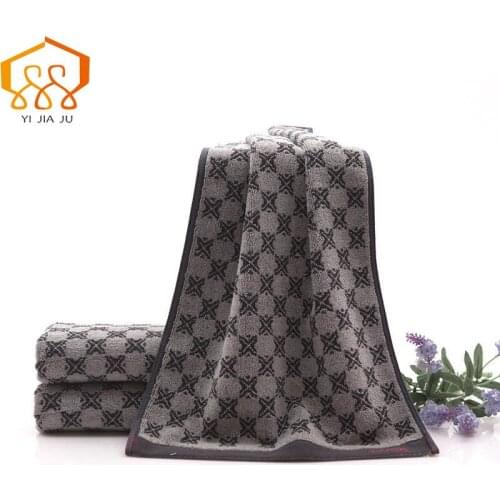 New Arrival Lucky Grid 100% cotton Dark thicker Face Towel Super Soft Absorbent washcloths For Adults Fast Drying Bath Towel