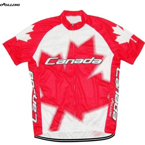New Classical Canada National Team Maillot Cycling Jersey Customized Orolling Tops