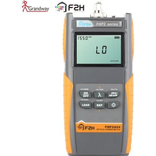 [ Grandway Original ] FHP-2A04 Advanced Optical Power meter ,800~1700nm With Carrying Bag -70~+10dBm,USB port, data storage