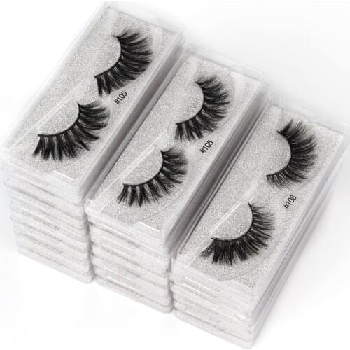 Wholesale Eyelashes 10/20/30/50/100Pcs Bulk 3d Mink Lashes Natural Mink Eyelashes Wholesale False Eyelash Makeup Lashes In Bulk