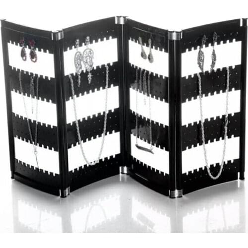 New Durable Screen Design Acrylic Earring Display Stand Necklace Holder Door Shape Nice Jewellery Rack Pendant Chocker Organizer