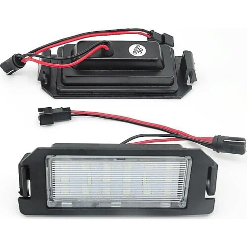 Eonstime 2x 18SMD LED License plate light For Hyundai I10 I20 tiburon coupe Veloster FS XG30 Terracan HP Kia Rio Picanto TA Soul
