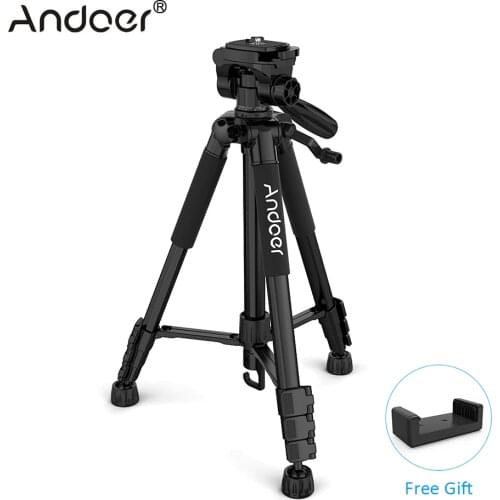 IN CZ RU Andoer TTT-663N Camera Tripod for Canon Nikon Sony Photography Video Shooting DSLR SLR Camera Travel Tripod Carry Bag