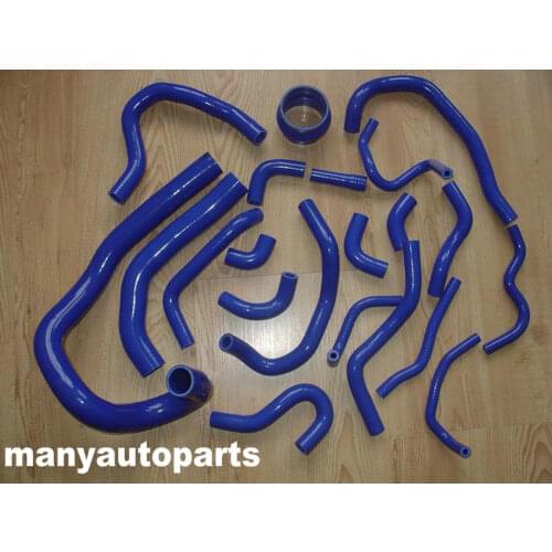 20PCS SILICONE RADIATOR &COOLANT HOSE FOR TOYOTA SUPRA MA70 MK3 7M-GT/7MGTE 3.0L BLUE