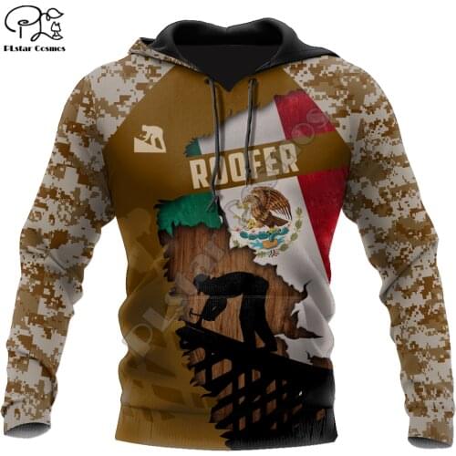 PLstar Cosmos 3DPrint Summer Newfashion Roofer Mexican Art Harajuku Streetwear Unisex Men/Women Funny Hoodies/Sweatshirt/Zip T-5