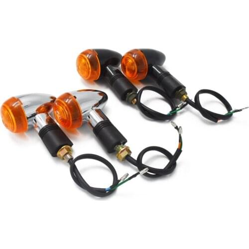 Universal Vintage Motorcycle Customized Turn Lights Front Rear Blinker Lamps Classic Motobike High Quality E-Mark