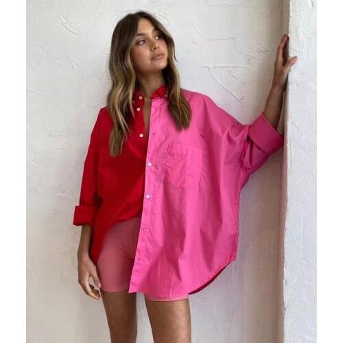 Vee Top Women's Oversized Shirts