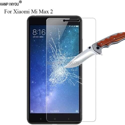 New 9H 2.5D Tempered Glass Screen Protector For Xiaomi Mi Max 2 Max2 6.44" Protective Film + Clean Tools