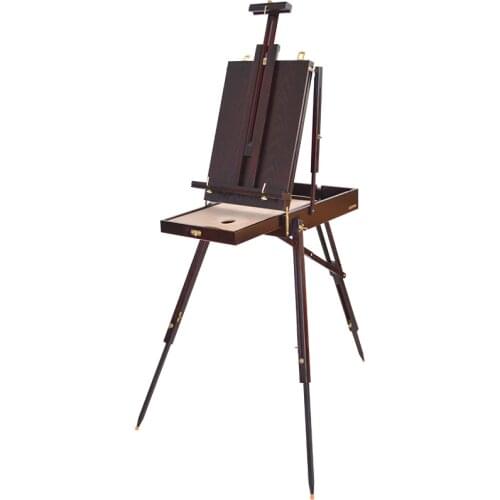 Womens Easel Caballete De Pintura Portable Easel Box Caballete Artist Oil Paint Stand Drawing Table Wood Easel Box Art Supplies